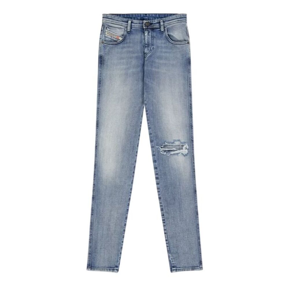 Diesel Womens/Ladies Denim 5 Pockets Straight Jeans / Blue Denim